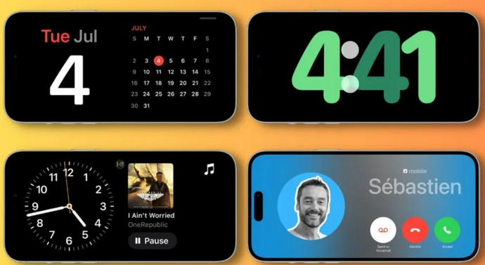 方城苹果手机维修分享iOS17横屏充电待机显示有什么好处 