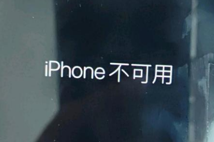 方城苹果服务网点分享锁屏界面显示“iPhone 不可用”如何解决 